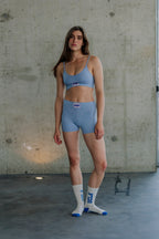 Sportswear strappy set blue