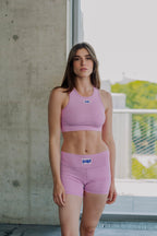 Sportswear halter set pink