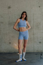 Sportswear halter set blue