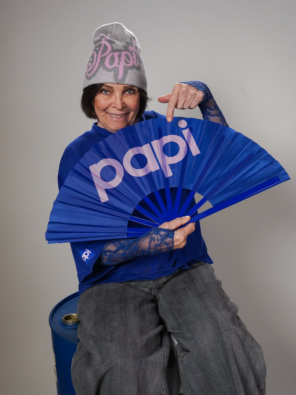 papi hand fan