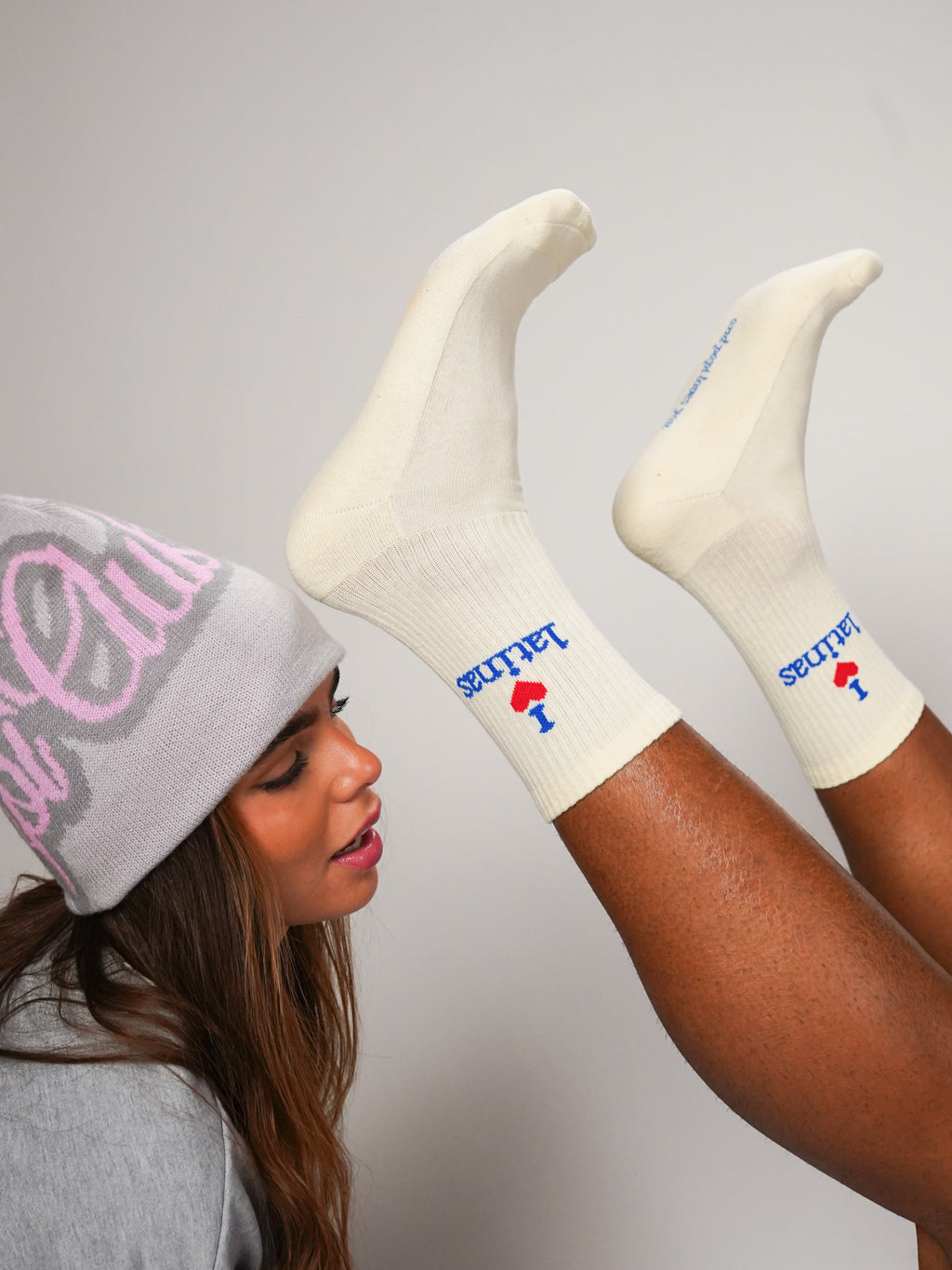 I <3 latinas crew socks