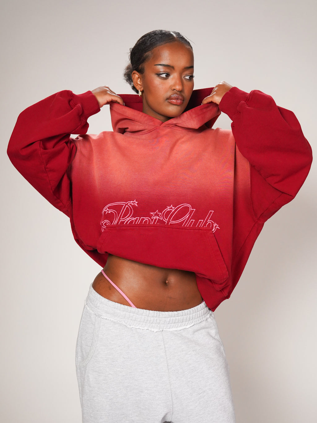 papi club boxy hoodie
