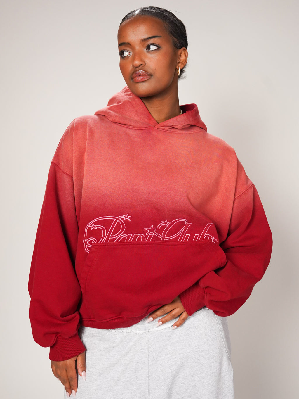 papi club boxy hoodie