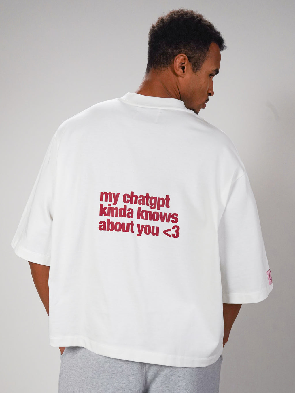 chatGPT extra oversized boxy tee