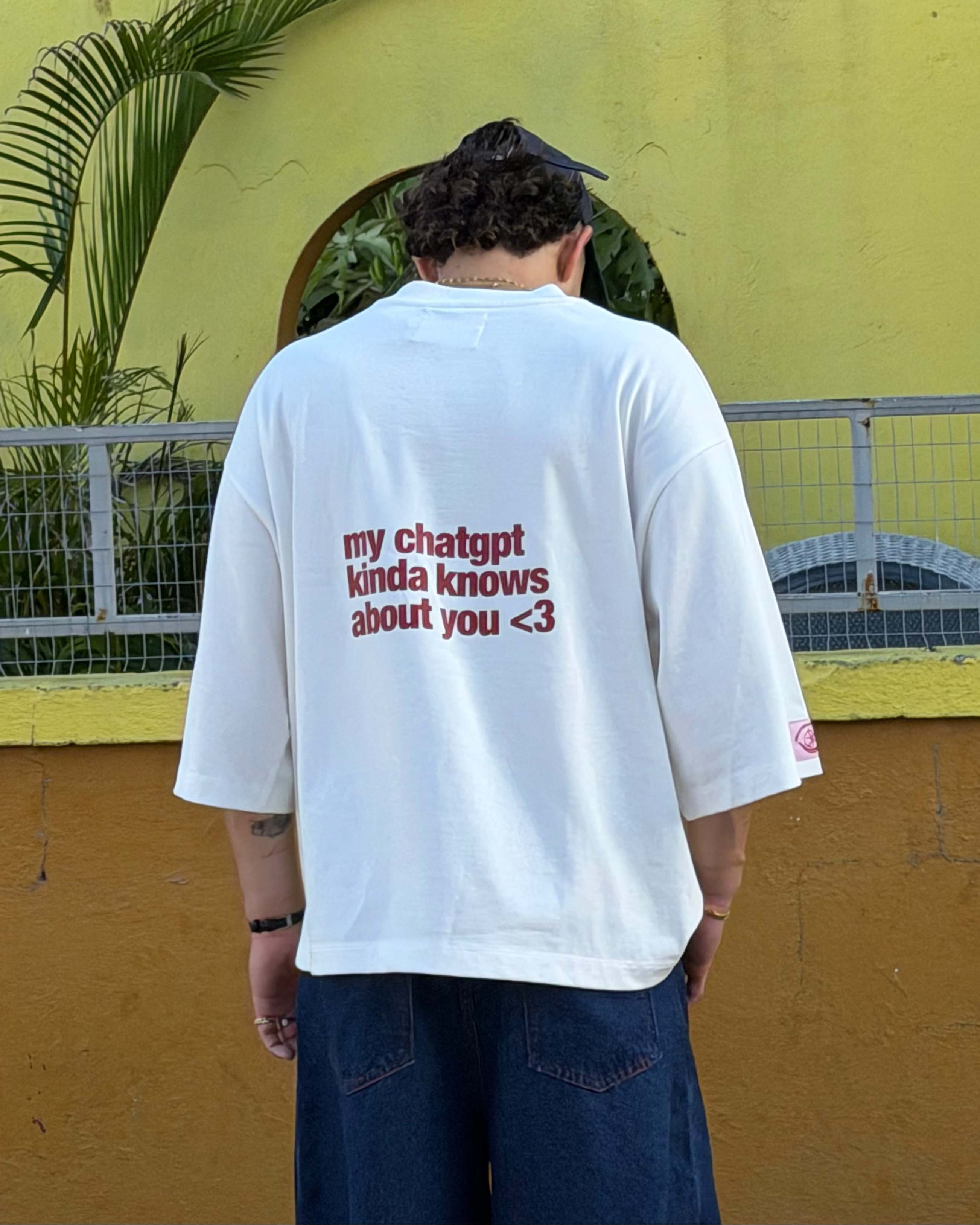 chatGPT extra oversized boxy tee