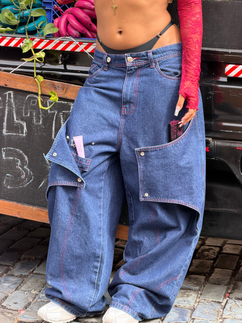 pikete hidden pocket ballon jeans