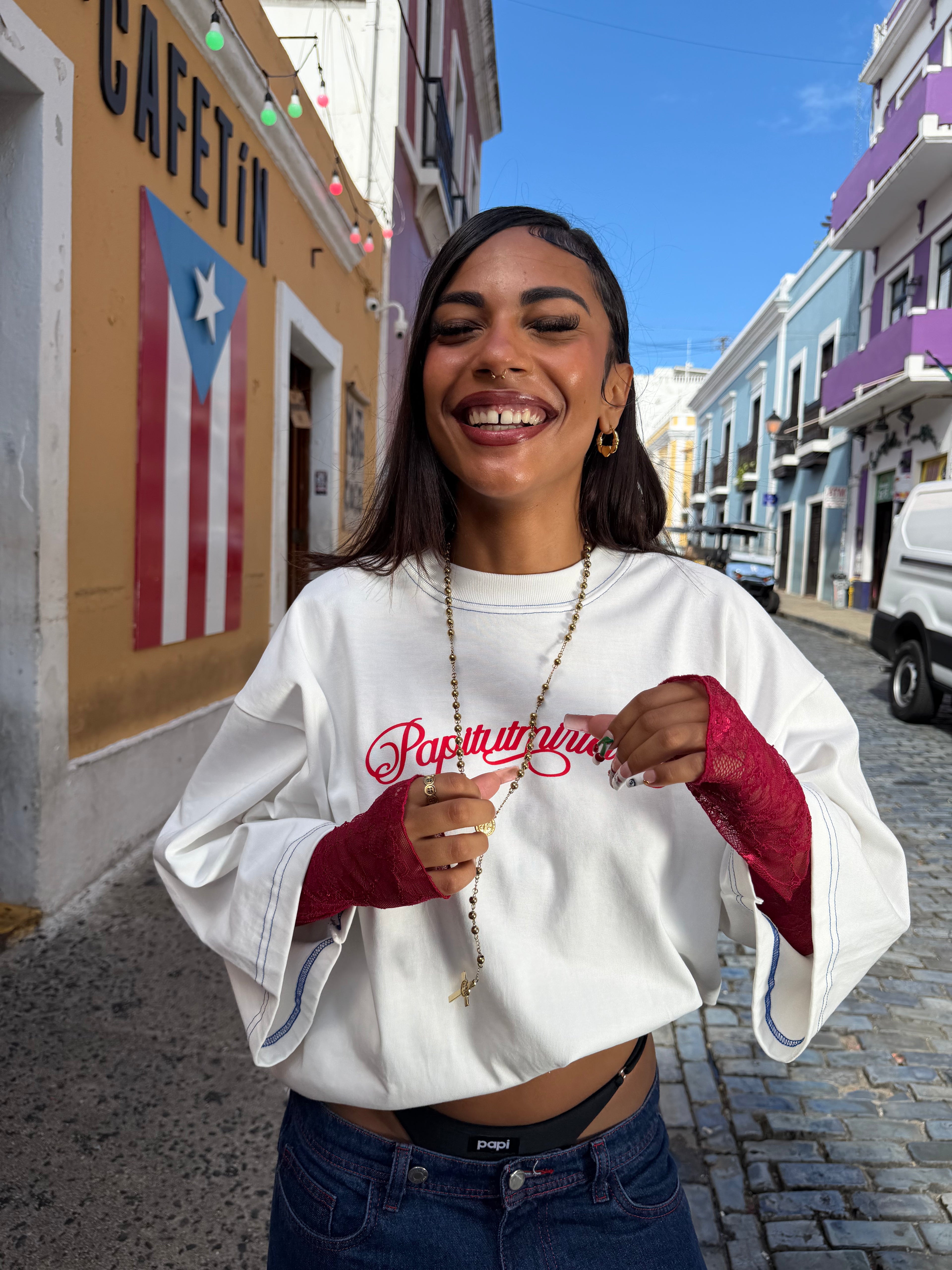 aqui se habla español oversized heavyweight tshirt