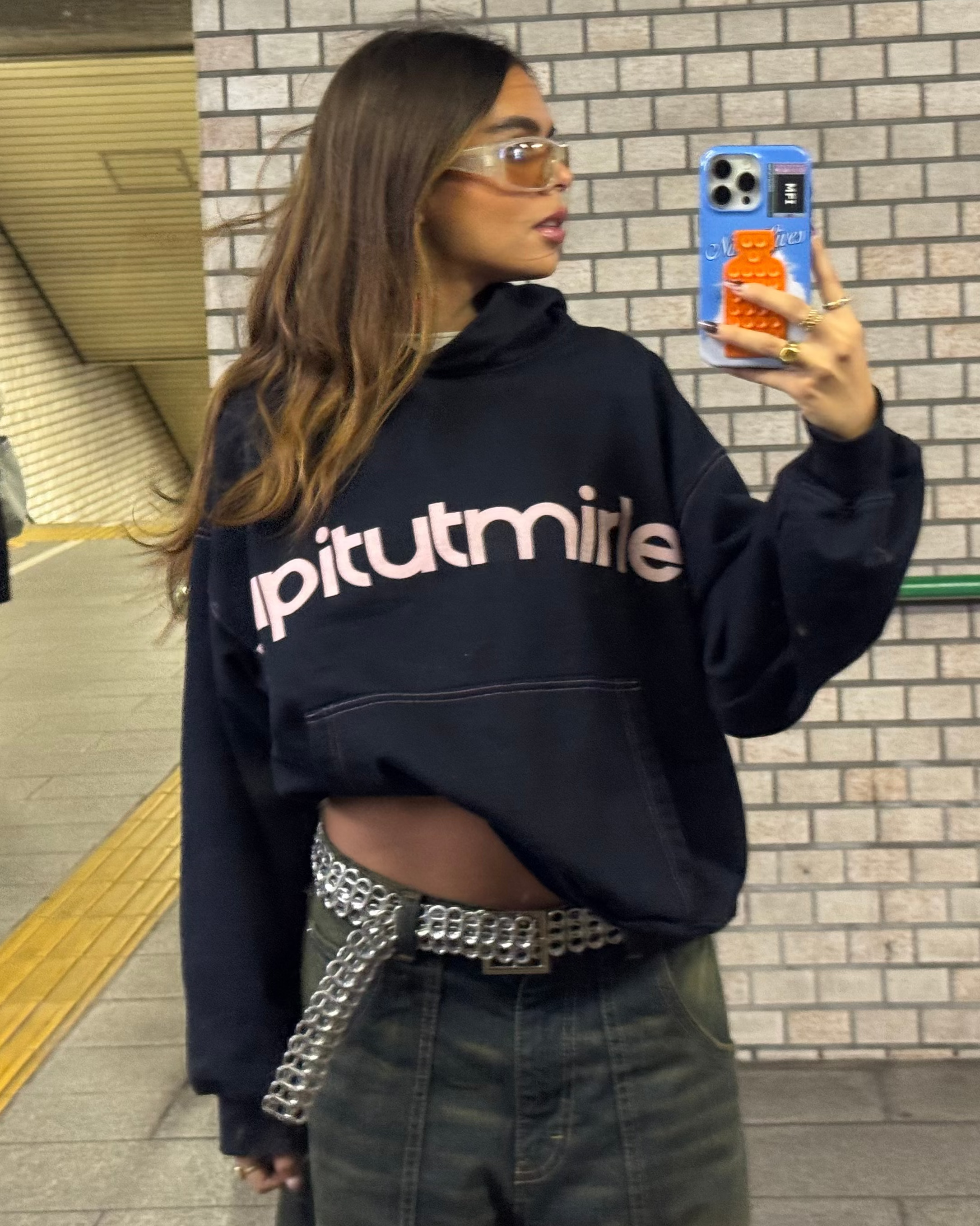 papi boxy hoodie