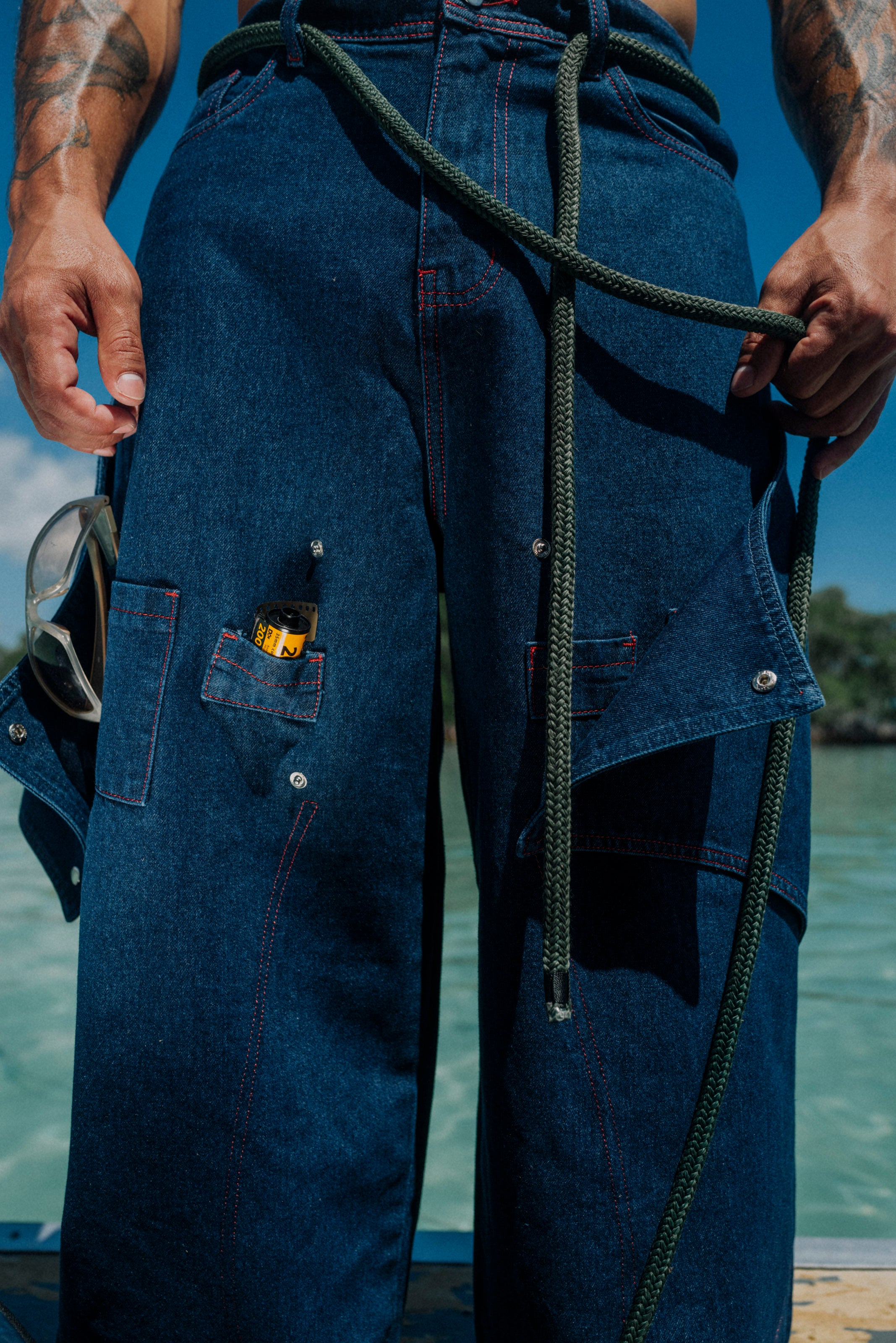 pikete hidden pocket ballon jeans